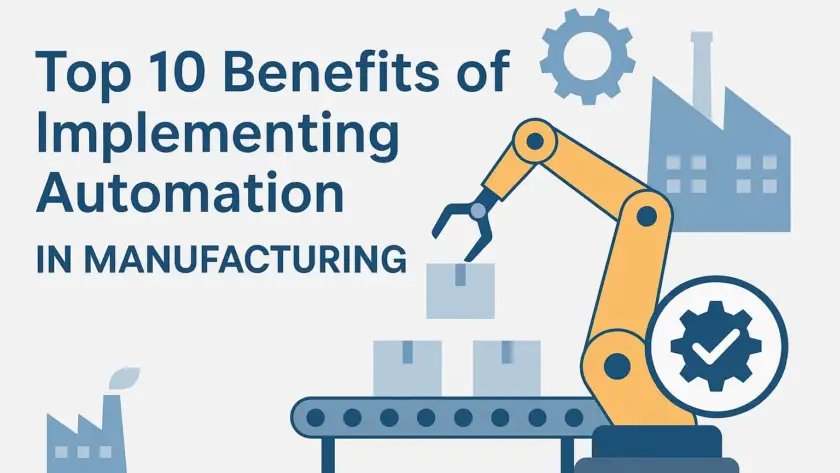 Industrial robotic arm placing boxes on a conveyor belt, representing automation in manufacturing