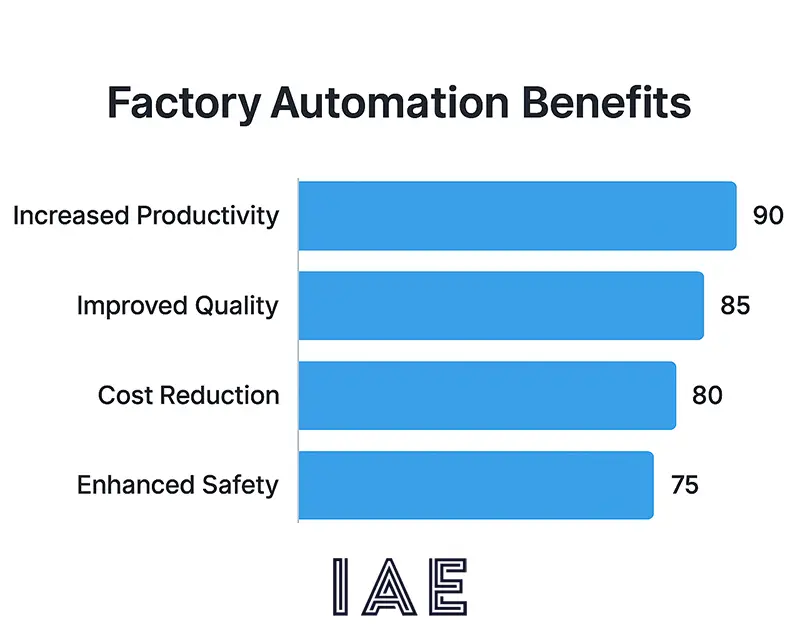 Chart showing efficiency gains from automation